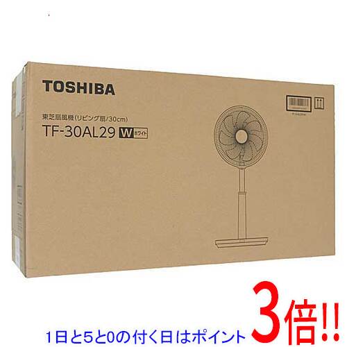 TOSHIBA - 【延長保証対応!!】【1日と5.0のつく日、18日はポイント3倍！】TOSHIBA ACリビング扇風機 TF-30AL29(W) ホワイト