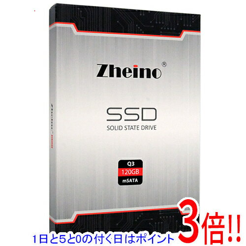 【1日と5.0のつく日 18日はポイント3倍！】Zheino 内蔵型SSD mSATA Zheino Q3 120GB