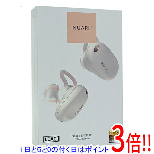 【1日と5.0のつく日、18日はポイント3倍！】【中古】NUARL 完全ワイヤレスイヤホン NUARL NEXT1L-WE ホワイトイグレット 未使用