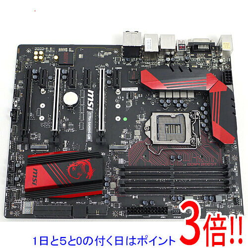 商品名【中古】MSI製 ATXマザーボード Z170A GAMING M5 LGA1151商品状態動作確認済みの中古品です。※中古品ですので、傷、汚れ等ある場合がございます。ご理解の上、ご検討お願いします。型番Z170A GAMING M5仕様[基本スペック]フォームファクタ：ATXCPUソケット：LGA1151チップセット：INTEL/Z170詳細メモリタイプ：DIMM DDR4メモリスロット数：4最大メモリー容量：64GB幅x奥行き：305x244 mm[インターフェース]Serial ATA：SATA6.0GSATA：6 本SATA：Express 2 本PCI-Express 1X：4 本PCI-Express 16X：3 本VGAスロット：PCI-Express[オンボード機能]オンボードRAID：○オンボードLAN：10/100/1000[その他機能]SLI：○CrossFire：○USB3.1：USB3.1 Type-A/USB3.1 Type-CUSB Type-C：○HDMIポート数：1M.2ソケット数：2付属品※画像のものがすべてです。ご確認後、ご検討お願い致します。その他※掲載画像は代表画像です。実際の商品と細部が異なる場合がございますので、商品状態につきましては表記の内容をご確認ください。※返品についてはこちらをご覧ください。　
