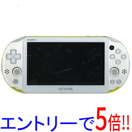 【エントリーで5倍！11/20 20:00〜11/27 01：59まで！】【中古】PSVita Wi-Fi ライムグリーン/ホワイト PCH-2000 ZA13 本体のみ 本体・液晶画面いたみ