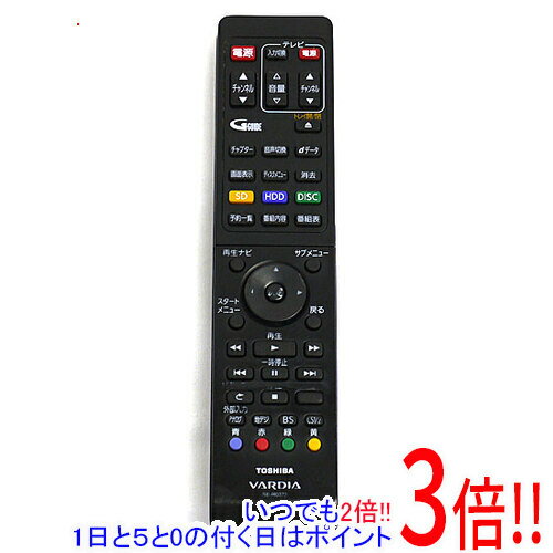 【1日と5.0のつく日 18日はポイント3倍！】【中古】TOSHIBA ブルーレイレコーダー用リモコン SE-R0372(79104977) 本体いたみ