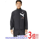 【いつでも2倍!5.0のつく日、18日は3倍!】asics アシックス XL サイズ AIM-TRG裏トリコットウインドブレーカージャケット 2031E730 ブラック×ホワイト(4)