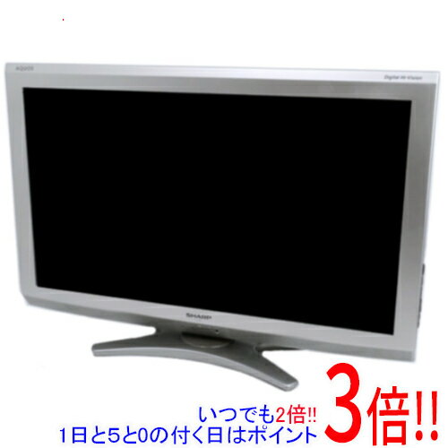 【中古】SHARP 32V型 ハイビジョン液晶テレビ AQUOS LC-32E6-S シルバー