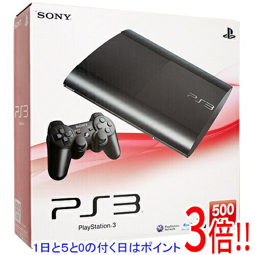 【1日と5.0のつく日、18日はポイント3倍！】【中古】SONY プレイステーション3 500GB ブラック CECH-4000C 元箱あり