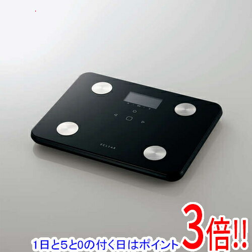 【延長保証対応!!】【1日と5.0のつく日、18日はポイント3倍！】【新品訳あり(箱きず・やぶれ)】 ELECOM 体組成計 エクリア HCS-WFS02BK ブラック