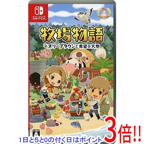 【1日と5.0のつく日、18日はポイント3倍！】【中古】牧場物語 オリーブタウンと希望の大地 Nintendo Switch