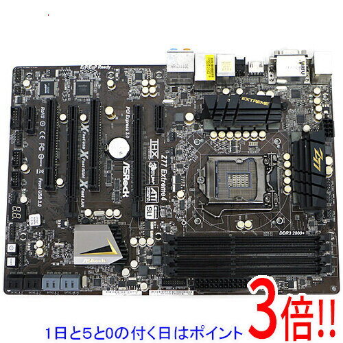 【1日と5.0のつく日、18日はポイント3倍！】【中古】ASRock製 ATXマザーボード Z77 Extreme4 LGA1155