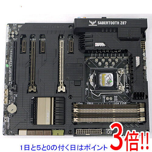 【1日と5.0のつく日、18日はポイント3倍！】【中古】ASUS製 ATXマザーボード SABERTOOTH Z87 LGA1150