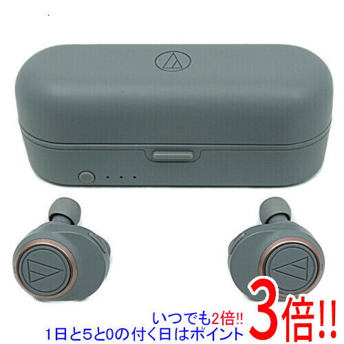 【いつでも2倍！1日と5．0のつく日は3倍！18日も3倍！】audio-technica ワイヤレスヘッドホン Sound Reality ATH-CKR7TW GY グレー