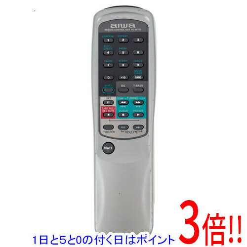 Air Conditioners - 【1日と5.0のつく日、18日はポイント3倍！】【中古】AIWA オーディオリモコン RC-8AT02
