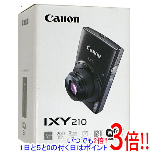 IXY DIGITAL 【いつでも2倍！1日と5．0のつく日は3倍！18日も3倍！】Canon製 コンパクトデジタルカメラ IXY 210(BK) ブラック 2000万画素