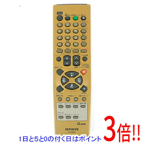 乐天商城 - 【1日と5.0のつく日、18日はポイント3倍！】【中古】AIWA ビデオリモコン RC-ZVR10