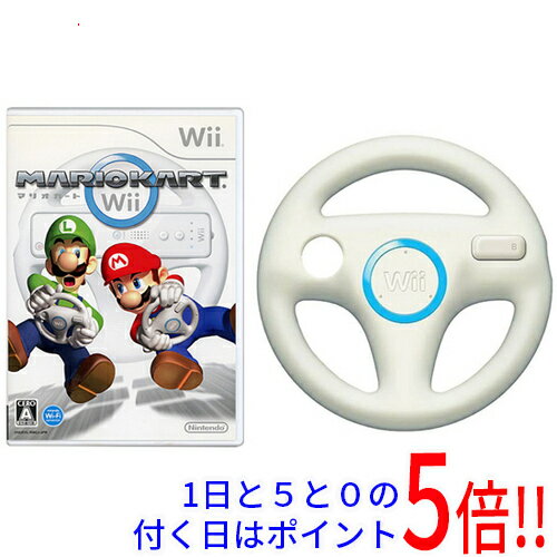 【中古】マリオカートWii 「Wiiハンドル」×1 同梱 元箱あり