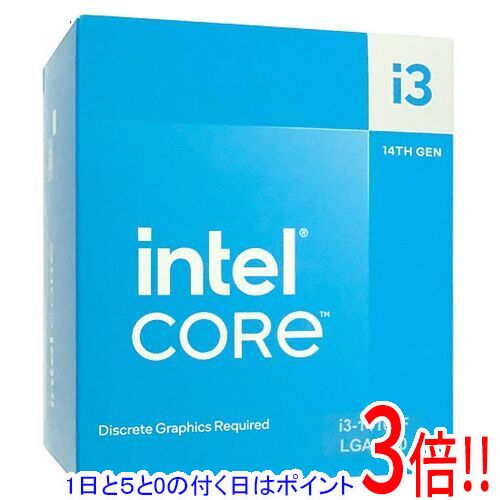 【1日と5.0のつく日、18日はポイント3倍！】Core i3 14100F 4.7GHz LGA1700 SRMX2
