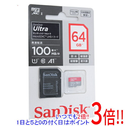 ył2{I15D0̂3{I183{IzSanDisk microSDXC[J[h SDSQUAR-064G-JN3MA 64GB