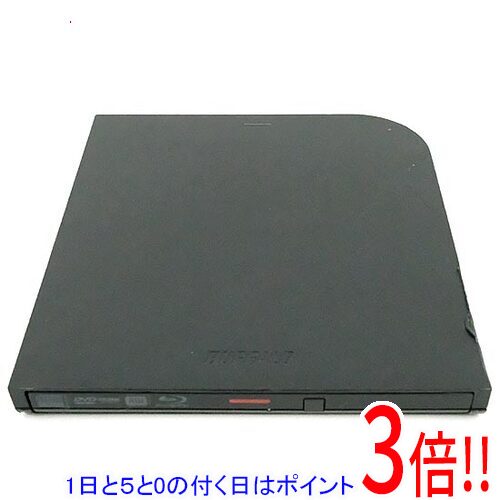 【1日と5.0のつく日、18日はポイント3倍！】【中古】BUFFALO 外付けブルーレイドライブ BRXL-PT6U2V-BKD ブラック 本体のみ 本体いたみ