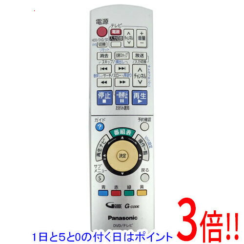 Rakuten - 【1日と5.0のつく日、18日はポイント3倍！】【中古】Panasonic DVDビデオレコーダー用リモコン EUR7658Y70