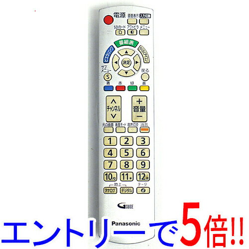 【エントリーで5倍！11/04 20:00〜11/11 01：59まで！】【中古】Panasonic テレビ用リモコン N2QAYB000327 訳あり