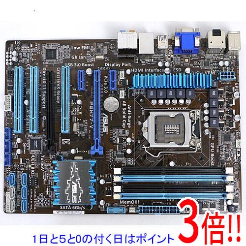 Rakuten - 【1日と5.0のつく日、18日はポイント3倍！】【中古】ASUS製 ATXマザーボード P8H77-V LGA1155