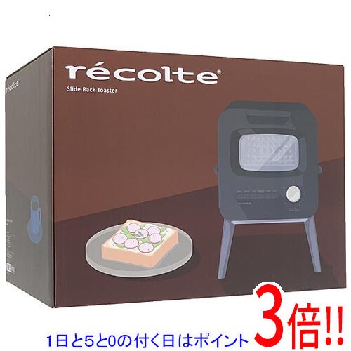 Vertical Type Toasters - 【1日と5.0のつく日、18日はポイント3倍！】レコルト スライドラックトースター RSR-2(BK) ブラック
