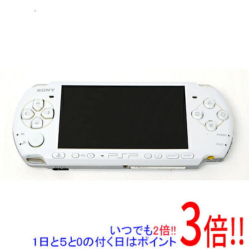 【いつでも2倍！1日と5．0のつく日は3倍！18日も3倍！】【中古】SONY PSP パール・ホワイト PSP-3000 PW 液晶画面いたみ