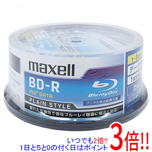 【いつでも2倍！1日と5．0のつく日は3倍！18日も3倍！】maxell データ用 BD-R 4倍速 30枚組 BR25PPLWPB.30SP