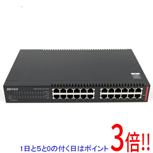 【延長保証対応!!】【1日と5.0のつく日、18日はポイント3倍！】【新品(開封のみ)】 BUFFALO スマートLiteスイッチ(24ポート) BS-GSL2024