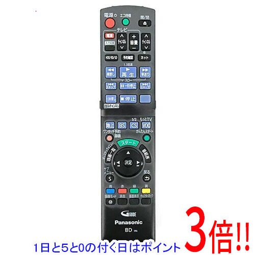 乐天商城 - 【1日と5.0のつく日、18日はポイント3倍！】【中古】Panasonic ブルーレイ用リモコン N2QAYB000698 本体いたみ