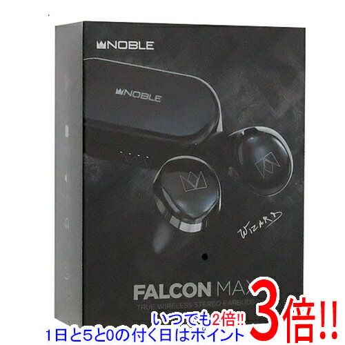 【いつでも2倍！1日と5．0のつく日は3倍！18日も3倍！】【中古】Noble Audio 完全ワイヤレスイヤホン FALCON MAX NOB-FALCONMAX-B ブラック 未使用