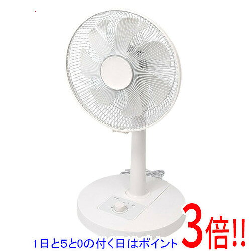 【1日と5.0のつく日、18日はポイント3倍！】【新品(開封のみ)】 YAMAZEN DCモーター搭載リビング扇風機 RLT-BUD030-W