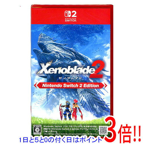 商品名ゼノブレイド2 Nintendo Switch 2 Edition商品状態新品です。※本商品は、製品の性質上、開封後の返品はお受けできませんのでご了承ください。仕様ジャンル：RPGCERO：「C」15歳以上対象プレイ人数TVモード：1 人テーブルモード：1 人携帯モード：1 人その他人数：プレイ人数:1人amiibo対応：○その他※掲載画像は代表画像です。実際の商品と細部が異なる場合がございますので、商品状態につきましては表記の内容をご確認ください。※返品についてはこちらをご覧ください。※プロダクトコードなどのコード付き商品について 有効期限の記載がない商品は有効期限が終了している場合があります。 有効期限につきましては、メーカーにてご確認ください。　