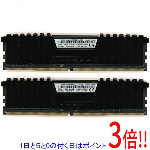 ��1����5.0�ΤĤ�����18���ϥݥ����3�ܡ��ۡ���š�Corsair CMK16GX4M2Z2933C16 DDR4 PC4-23400 8GB 2����