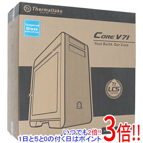 【いつでも2倍！1日と5．0のつく日は3倍！18日も3倍！】Thermaltake フルタワー型PCケース Core V71 TG CA-1B6-00F1WN-04