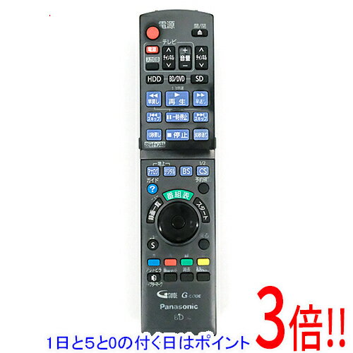 Rakuten - 【1日と5.0のつく日、18日はポイント3倍！】【中古】Panasonic ブルーレイディスクレコーダー用リモコン N2QAYB000554 本体いたみ