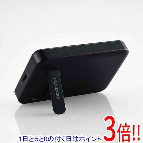 商品名ELECOM ワイヤレスモバイルバッテリー 5000mAh DE-C53-5000BK ブラック商品状態新品の商品です。型番DE-C53-5000BK [ブラック]仕様[基本仕様]バッテリー容量 5000 mAh充電時間 約2時間30分(15W以上のAC充電器を使用した場合)接続端子 USB Type-C最大出力電圧 5 V定格電圧 5 V定格容量 3400 mAh[充電回数目安]1000〜2000mAh 1〜3回3000〜4000mAh 1回[サイズ・重量]幅x高さx奥行き 63x95x15 mm重量 136 g備考PSマークの種類：PSEマーク届出事業者名：エレコム株式会社その他※掲載画像は代表画像です。実際の商品と細部が異なる場合がございますので、商品状態につきましては表記の内容をご確認ください。※返品についてはこちらをご覧ください。　