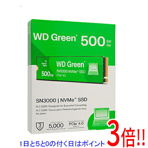 WD Green SN3000 500GB WDS500G4G0Eの商品画像