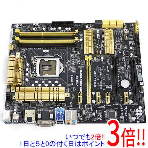 商品名【中古】ASUS製 ATXマザーボード Z87-PRO(V EDITION) LGA1150商品状態 動作確認済みの中古品です。 ※中古品ですので、傷、汚れ等ある場合がございます。 ご理解の上、ご検討お願いします。 商品名 ASUS製 ATXマザーボード 型番 Z87-PRO(V EDITION) 仕様 フォームファクタ ATX CPUソケット LGA1150 チップセット INTEL Z87 メモリータイプ DDR3 メモリースロット数 4 最大メモリー容量 32GB 幅x奥行き 305x244 mm Serial ATA SATA6.0G PCI-Express 1X 4 本 PCI-Express 16X 3 本 VGAスロット PCI-Express オンボードRAID ○ オンボードLAN 10/100/1000 その他 SLI/CrossFire/HDMI/USB3.0 付属品 ※画像のものがすべてです。ご確認後、ご検討お願いします。 その他 ※商品の画像はイメージです。その他たくさんの魅力ある商品を出品しております。ぜひ、見て行ってください。※返品についてはこちらをご覧ください。　