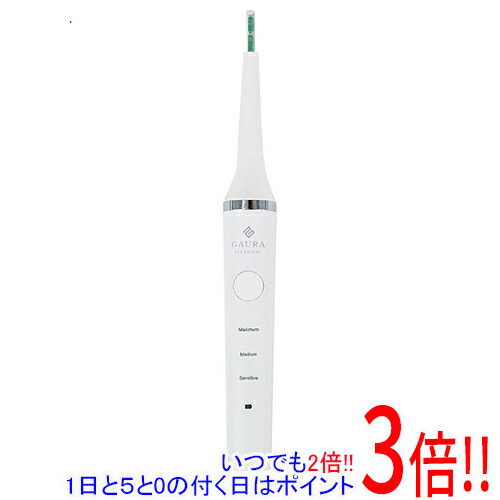 【いつでも2倍！1日と5．0のつく日は3倍！18日も3倍！】【新品(開封のみ)】 ガウラ LED付ホワイトニング電動歯ブラシ TEE BRIGHT G-TBW-001 ホワイト