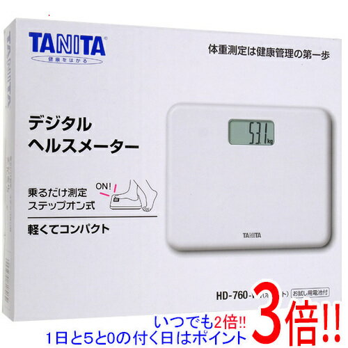 TANITA デジタルヘルスメーター HD-760-WH ホワイト