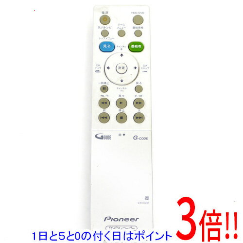【1日と5.0のつく日、18日はポイント3倍！】【中古】Pioneer DVDレコーダーリモコン V ...