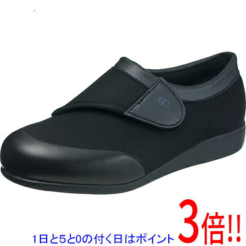【1日と5.0のつく日、18日はポイント3倍！】ASAHI アサヒシューズ 24.0cm レディース 快歩主義 リハビリ 介護シューズ KS22183 KHS L049 BK ブラック