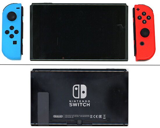 エクセラーの【1日と5.0のつく日、18日はポイント3倍！】【中古】任天堂 Nintendo Switch バッテリー拡張モデル HAD-S-KABAA ネオンブルー・ネオンレッド 本体・液晶画面いたみ 元箱あり｜アングル2