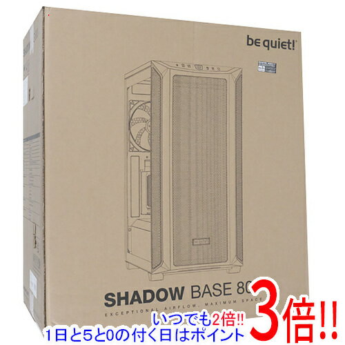 【いつでも2倍！1日と5．0のつく日は3倍！18日も3倍！】be quiet！ フルタワーPCケース SHADOW BASE 800 BGW60 Black