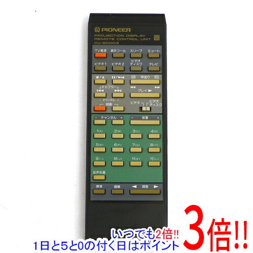 【いつでも2倍！1日と5．0のつく日は3倍！18日も3倍！】【中古】PIONEER プロジェクター用リモコン CU-SD003