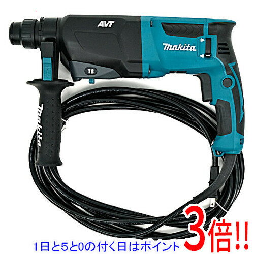 商品名【新品訳あり(箱きず・やぶれ)】 マキタ 26mm ハンマドリル HR2601F商品状態新品 （訳あり理由）※ケース・付属品完備 （訳あり理由）※外箱に破れや潰れ等の傷み、もしくは汚れがある商品となっております。 パッケージ内部に影響のあるレベルではございません。 ご理解の上ご検討お願いします。 当店では電動工具に関しましての初期不良の対応期間を2週間と定めさせて いただいております。 それ以降の使用に関しましての不良は当店で対応致しかねます。 プロ用の専門工具となる為、メーカーでの保証がございません。 予めご了承の上、ご購入の検討をお願い致します。商品説明2kgクラス初「低振動機構AVT」搭載で圧倒的な低振動! 防振スプリング、カウンタウェイト2つの機構により軽量コンパクトを維持しつつ低振動を実現! ビット振れ防止:内部ビットガイドを従来機より長くしブエを小さく ワンタッチ深さ調整:ストッパポールの深さ調整をボタンで素早く行える モードチェンジレバー位置の改善 新プラスチックケース形状 上向き作業も快適! 集塵カップ標準付属 「回転+打撃」、「回転」の2モード搭載 高耐久構造、空打ち防止機構、トルクリミッター、正逆転切替レバー、ワンタッチスライド式チャック 商品名26mm ハンマドリル型番HR2601F仕様タイプ 振動ドリル 幅x高さx奥行き 77x209x361 mm メーカー名マキタその他 ※商品の画像はイメージです。その他たくさんの魅力ある商品を出品しております。ぜひ、見て行ってください。※返品についてはこちらをご覧ください。　