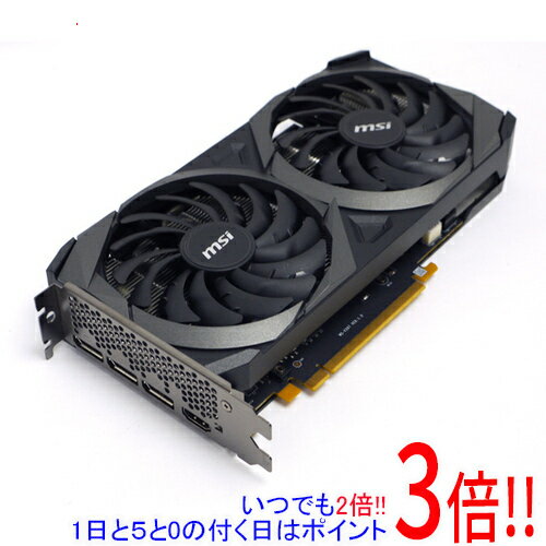 【いつでも2倍！1日と5．0のつく日は3倍！18日も3倍！】【中古】MSI製グラボ GeForce RTX 3060 Ti VENTUS 2X 8G OCV1 LHR PCIExp 8GB