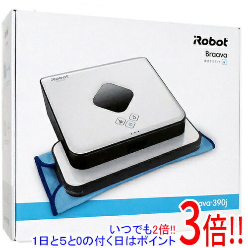 【いつでも2倍！1日と5．0のつく日は3倍！18日も3倍！】【中古】iRobot 床拭きロボット ブラーバ390j B390060 未使用