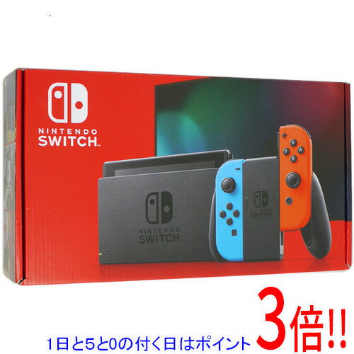 【いつでも2倍！1日と5．0のつく日は3倍！18日も3倍！】【中古】任天堂 Nintendo Switch バッテリー拡張モデル HAD-S-KABAA ネオンブルー・ネオンレッド 液晶画面いたみ 元箱あり