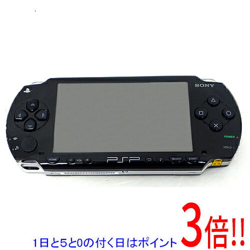 【1日と5.0のつく日、18日はポイント3倍！】【中古】SONY PSP ブラック PSP-1000 本体のみ 液晶画面いたみ